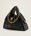 Luxury 25 Small Handbag Grained Calfskin & Gold-Tone Metal Bag